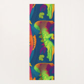 アリゲーターレインボーカラフルパタパーソナライズされたーン ヨガマット (裏面)