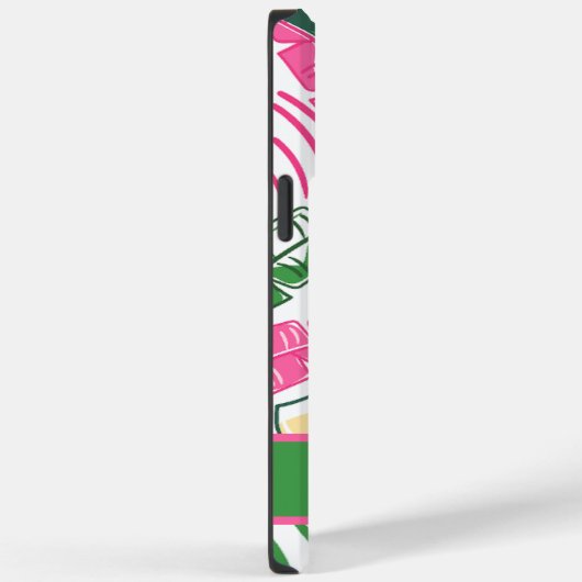 アリゲーターワインピンクグリーンパーソナライズされたカ名門私立校風のス Case-Mate iPhoneケース (裏面 / 右)