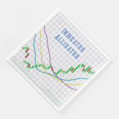 アリゲーター付き株式市場キャンドルスティック図 (コーナー)