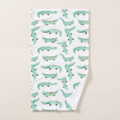 アリゲーター全のまわりにて バスタオルセット (ハンドタオル)