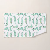 アリゲーター全のまわりにて バスタオルセット (ハンドタオル)