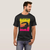 アリゲーター動物レトロ衣装 Tシャツ (正面フル)