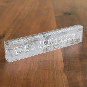 アリゲーター名プレート デスクネームプレート (側面)