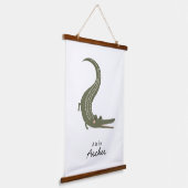 アリゲーター子供部屋ウォールアート 吊り下げ型タペストリー (傾斜あり)