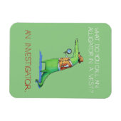 アリゲーター捜査官チョコレイルおもしろい動物 マグネット (横)