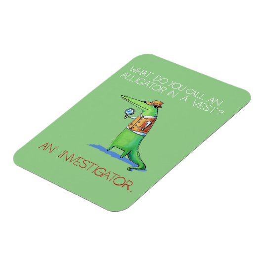 アリゲーター捜査官チョコレイルおもしろい動物 マグネット (左側)