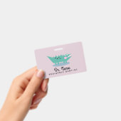 アリゲーター歯科医師小児科ピンク バッジ (手持ち)