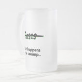 アリゲーター沼で何が起こるか フロストグラスビールジョッキ (正面左)