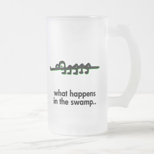 アリゲーター沼で何が起こるか フロストグラスビールジョッキ (右)