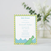 アリゲーター男の赤ちゃんシャワー招待状 招待状 (スタンド正面)