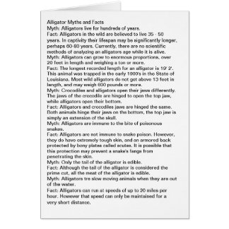 アリゲーター神話と事実