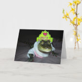 アリゲーター誕生日カード カード (黄色い花)