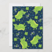 アリゲーター誕生日招待状ワニパーティー 招待状 (裏面)