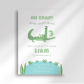 アリゲーター誕生日招待状 招待状