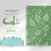 アリゲーター誕生日招待状 招待状