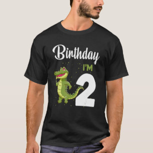 アリゲーター誕生日2年老うさぎキッズガールズB Tシャツ