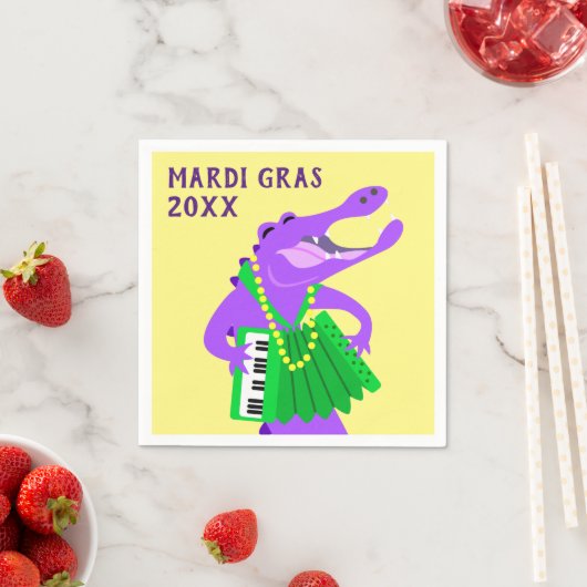 アリゲーター遊のアコーディオン スタンダードカクテルナプキン (インサイチュ)