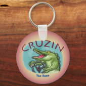 アリゲーター運転車 キーホルダー (正面)