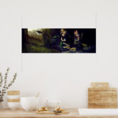 アリゲーター魔法アートプリント妖精ファンタジーシュルレアリズム ポスター (キッチン)