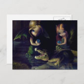 「アリゲーター魔法」はがき ポストカード (正面/裏面)