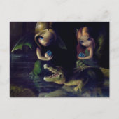 「アリゲーター魔法」はがき ポストカード (正面)