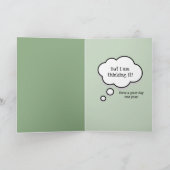 アリゲーター40歳の誕生日 カード (内部)