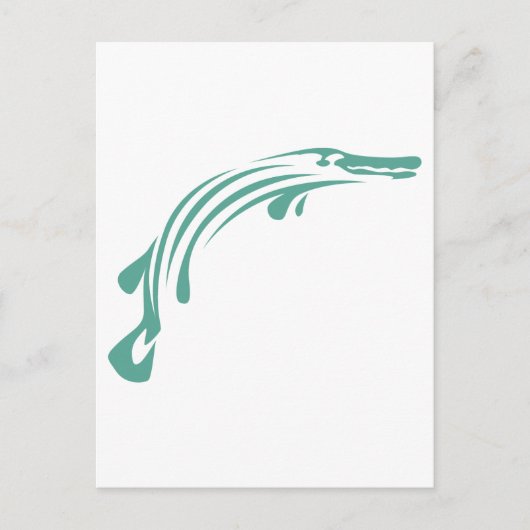 アリゲーター ガー フィッシュ ポストカード (正面)