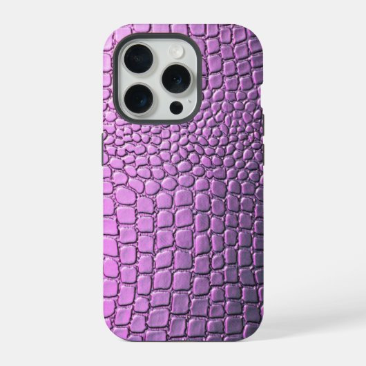 アリゲーター スキン iPhone 15 ケース (裏面)