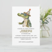 アリゲーター・パーティー招待状 プールパーティー 招待状 (スタンド正面)