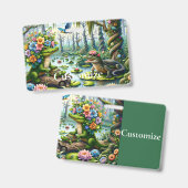 アリゲーター ファンタジー 湿地 サンダー_コーブ バッジ (正面＆裏面)
