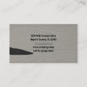 アリゲーター |ワニをウッドスタイル 名刺 (裏面)