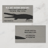 アリゲーター |ワニをウッドスタイル 名刺 (正面/裏面)