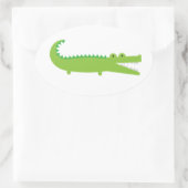 アリゲーター 楕円形シール (バッグ)