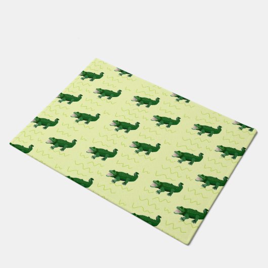 アリゲーター（黄色） ドアマット (アングル)