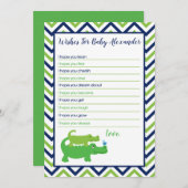 アリゲータ名門私立校風のーがベビーカードを希望 アドバイスカード (正面/裏面)