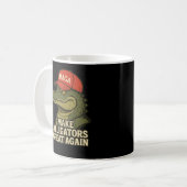 アリゲータ素晴らしを再び作る – クラシックMAGA Gator コーヒーマグカップ (正面左)