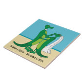 アリゲータ結婚ーセラミックタイル タイル (側面)