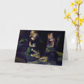 「アリゲータ魔法」グリーティングカード カード (黄色い花)