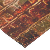 アリゲーフェイクタ動物皮革レッドブラウン テーブルクロス (アングル)