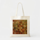 アリゲーフェイクタ動物皮革レッドブラウン トートバッグ (正面)