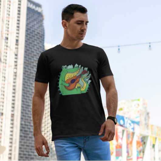 アリゲー遊ターのギター Tシャツ