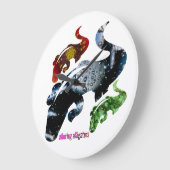 アリゲー魅力的タ2 ラージ壁時計 (傾斜)