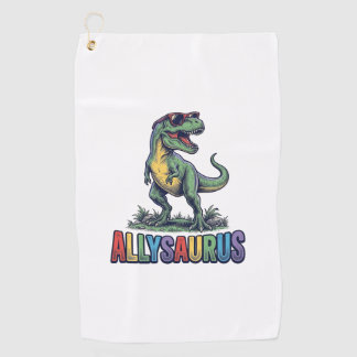 アリサウルス ビンテージ 恐竜 サングラス Tシャツ デザイン ゴルフタオル