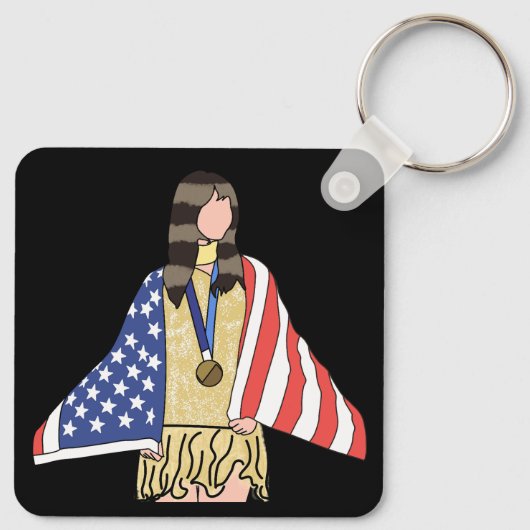 アリサ・リュー:世界チャンピオン キーホルダー (裏面)