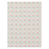 アリシアのバラのストライプパターン テーブルクロス (正面)