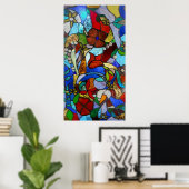 アリシアのフローラガーデンウィンドウポスターまたはプリント ポスター (ホームオフィス)