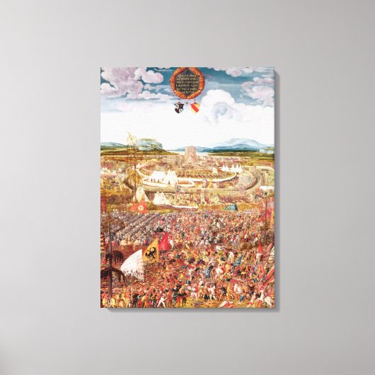 アリシアはジュリアス・シーザーに包囲 キャンバスプリント (正面)