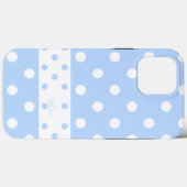 アリシアカウト水玉模様パステルブルーiPhoneケース Case-Mate iPhoneケース (裏面 (横))