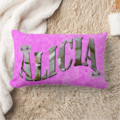 アリシア名ロゴ、 ランバークッション (ブランケット)