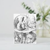 アリスいもむしを見上げる ポストカード (スタンド正面)